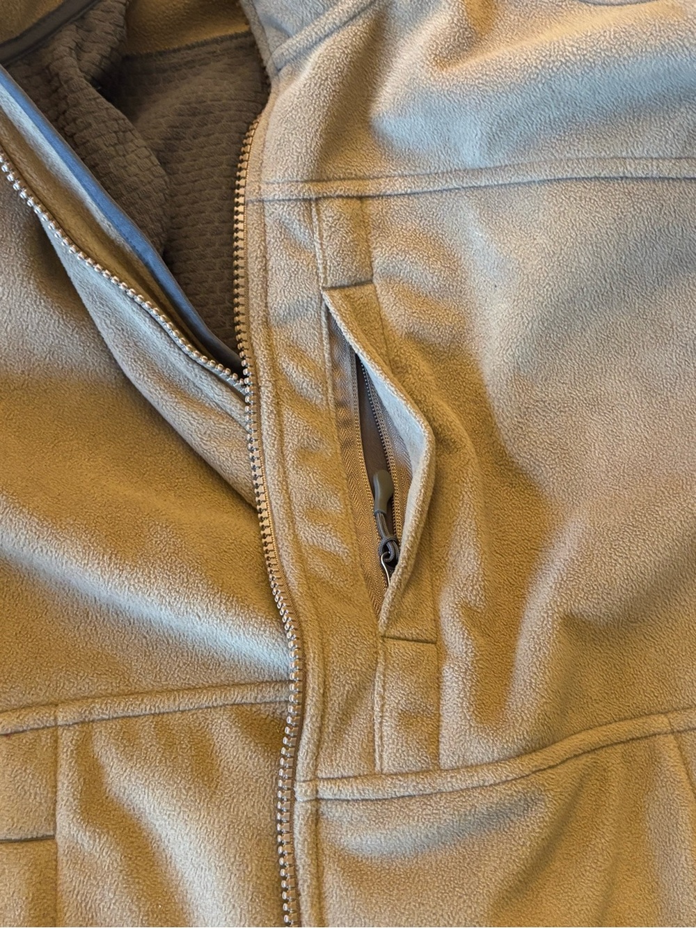 Duluth Trading Co Shoreman's Full Zip Fleece Jacket Brown Men's Large L Regular - Picture 8 of 10
